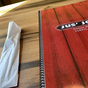 Sanitized silverware. Traditional menus available.