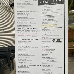 Full Menu