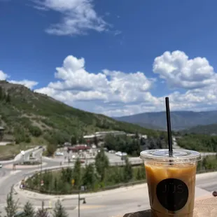 Iced Coffee, View from Patio