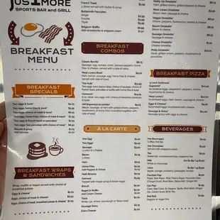 Breakfast Menu