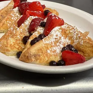 French Toast with berries!  So good.