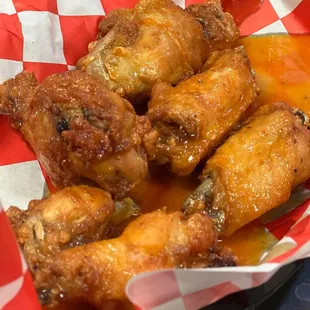 Wings, multiple flavors available.  Check us out during Steeler games, there are usually great specials!