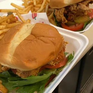 Spicy chicken sandwich