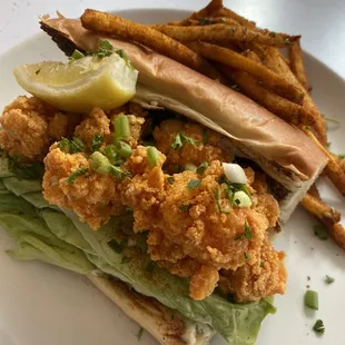 Fried lobster sandwich