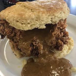 Chicken and biscuit