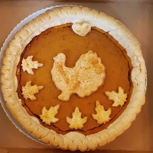 a pumpkin pie