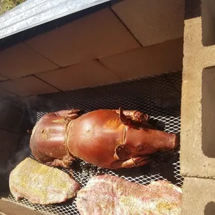 Our first catering gig was a neighborhood block party/pig roast