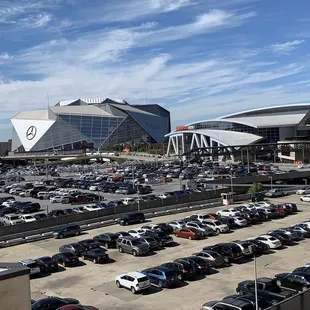 Mercedes Benz Stadium, State Farm Arena, CNN Center