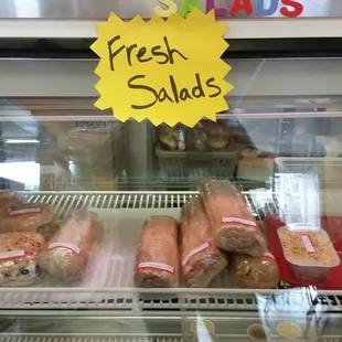 I saw no salads, but here are sammies.