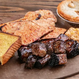 Kansas City-Style Burnt Ends and Turkey Plated.