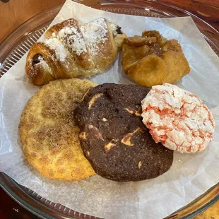 a variety of pastries
