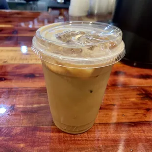 Iced Praline Latte with Almondmilk