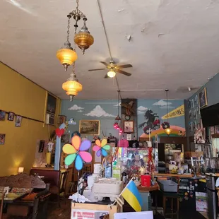 the interior of a restaurant