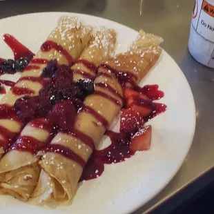 Vanilla crepes
