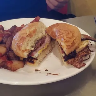 House breakfast sandwich