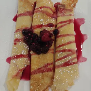 Vanilla crepes!