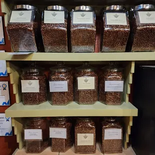 Flavored coffee beans