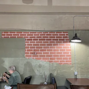 Inside photos of the wall.