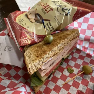 Turkey avocado sandwich