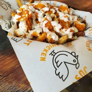 Chicken and fries