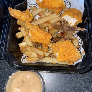 Kids meal with house made sauce
