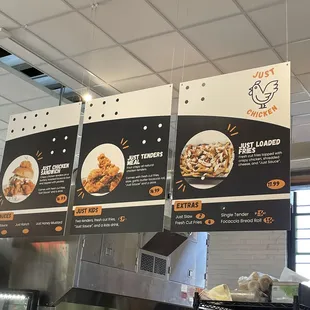 Menu boards