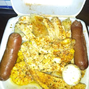 Lemon pepper chicken boil