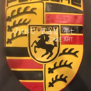 Porsche Emblem Cake