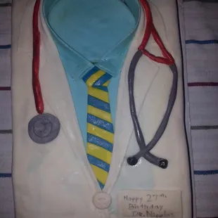 Medical student graduation cake