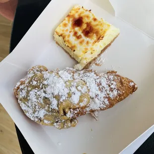 Crookie and creme brûlée cheesecake