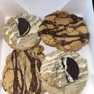 Chocolate chip, cookies and cream