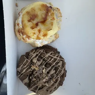 Creme brûlée cookie and coffee toffee I think