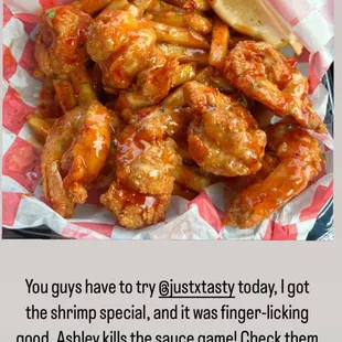 Fried Shrimp with dream sauce!