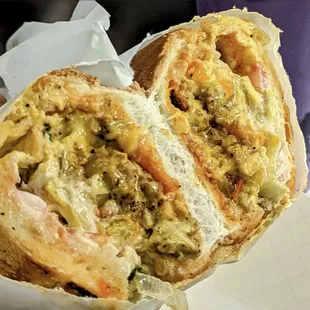 New York chop cheese sandwich