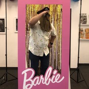 Dad in Barbie box