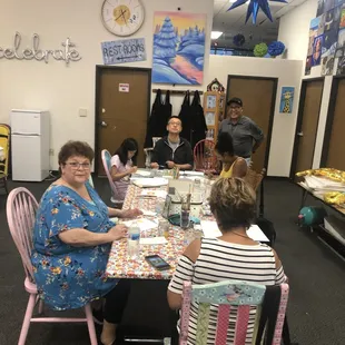 Wateercolor class at Just For Fun Art