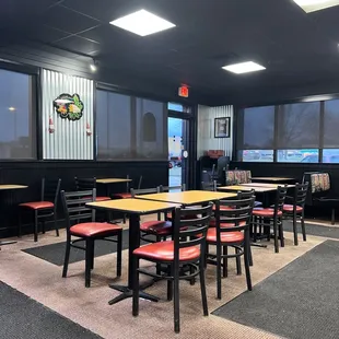 the inside of a restaurant