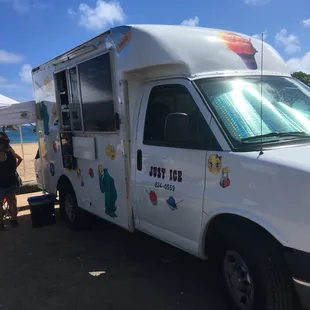 Just-Ice serves  the best shave ice I&apos;ve tasted in the island!  Fluffy ice and homemade syrups make this the place to go! Tasty and friendly
