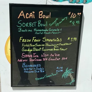 Cold good and drinks