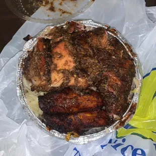 Jerk chicken plate