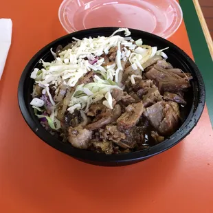 Jerk Chicken and Pork Rice Bowl