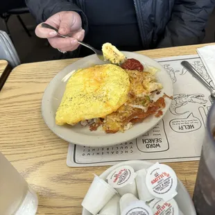 Western omelette was perfect