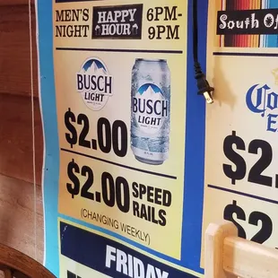 a sign for busch light