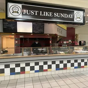 The restaurant store front