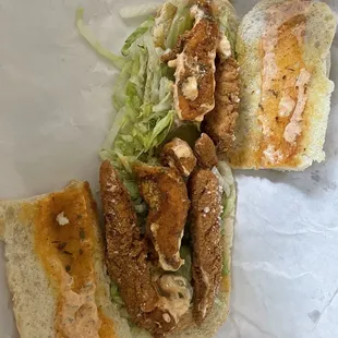 Whole Cajun Chicken Tenders Whole Poboy