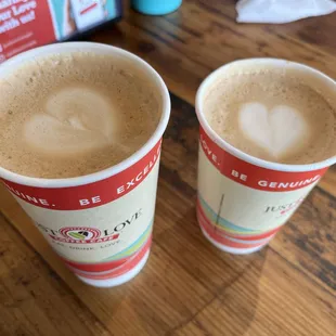 Just Love delicious cappuccino and latte