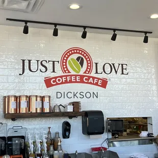 the interior of the coffee shop