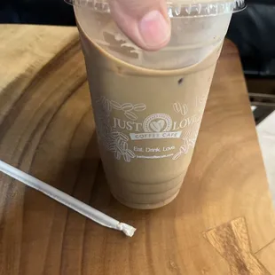Large Iced Toffee Coffee