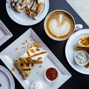 Try our great coffee and a fully "waffled" menu!