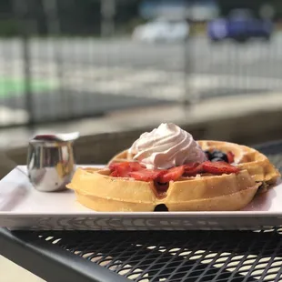 Berry Berry Bo-Berry waffle.